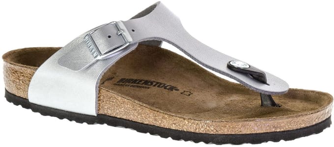 Birkenstock Jongens Slippers Gizeh Kids - Zilver - Maat 30