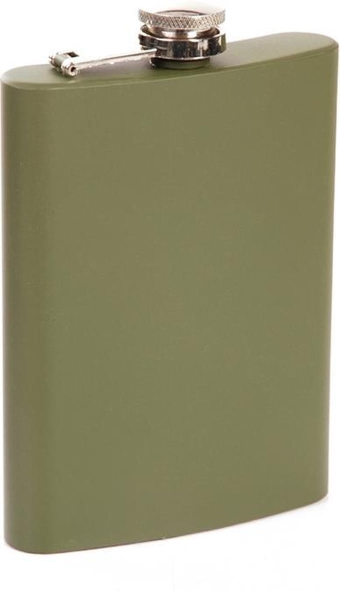 Zakfles/heupflacon groen 240ml