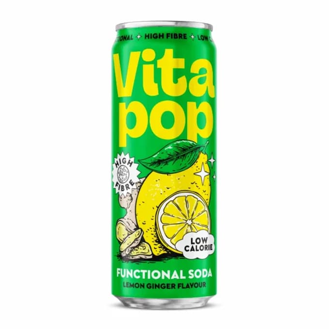 Vita Pop Soda Lemon Ginger (12x 33cl)