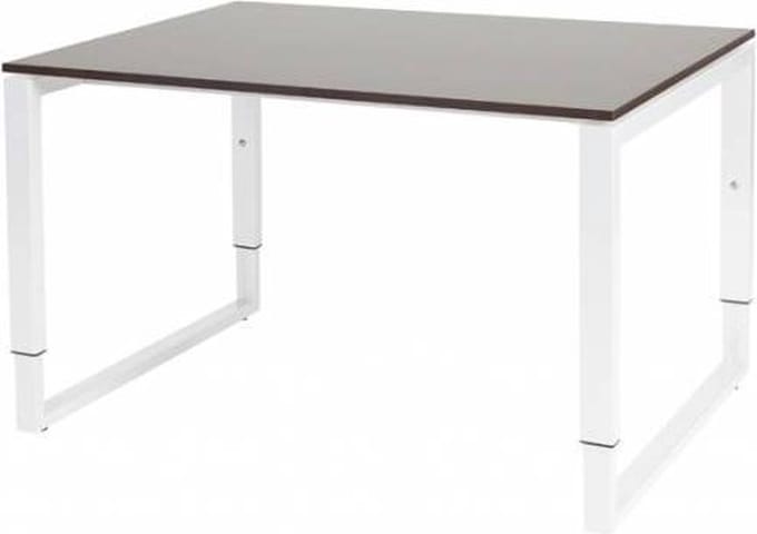 Verstelbaar Bureau - Domino Plus 120x90 logan - wit frame