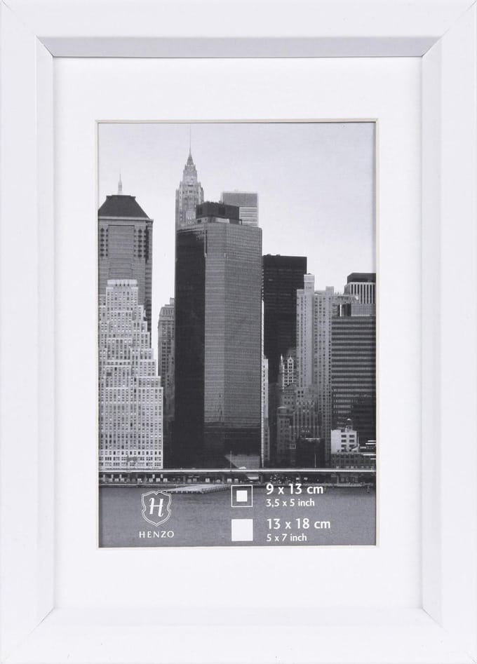 Fotolijst - Henzo - Metallica - Fotomaat 13x18 cm - Wit