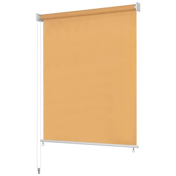 vidaXL - Rolgordijn - voor - buiten - 225(B)x140(H) - cm - beige
