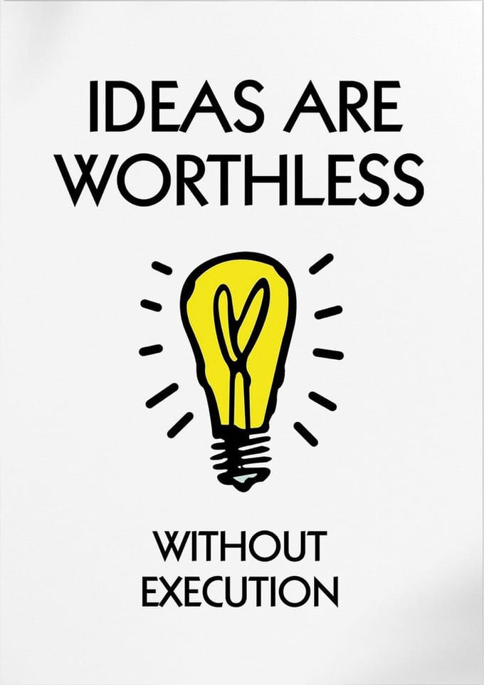 Ideas Without Execution (Monopoly) | Poster | A3: 30 x 40 cm