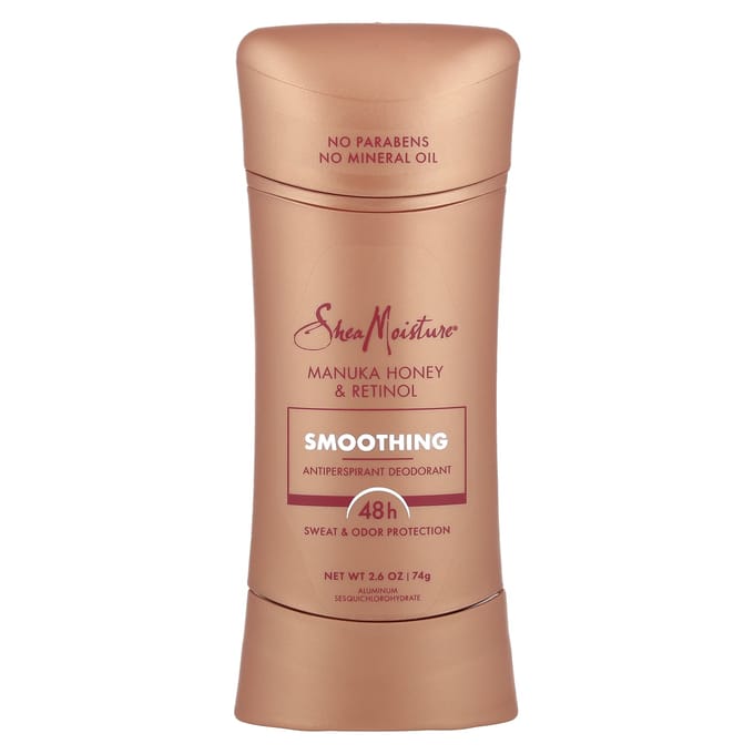 SheaMoisture, Antiperspirant Deodorant, Smoothing, Manuka Honey and Retinol, 2.6 oz (74 g) beige