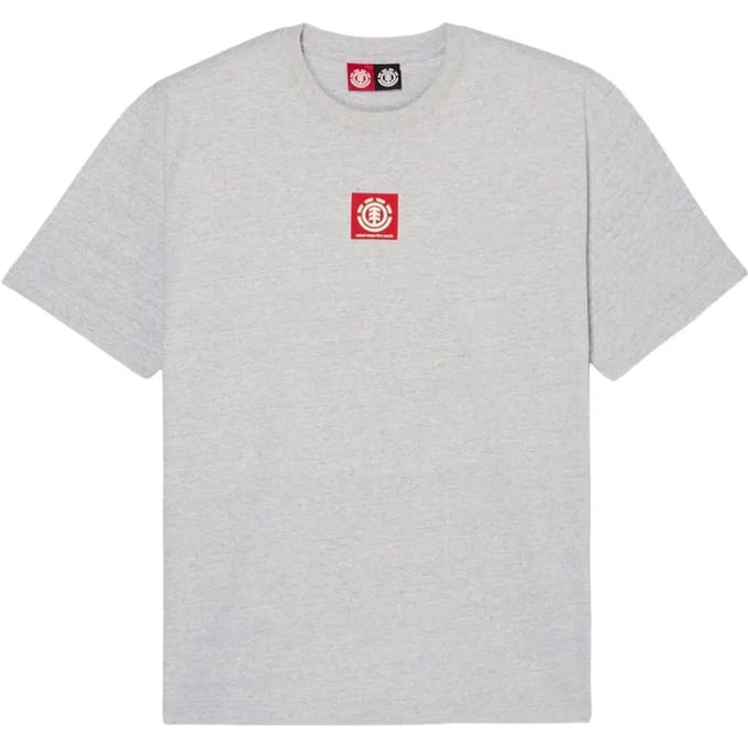 T-shirt met vierkant logo Element