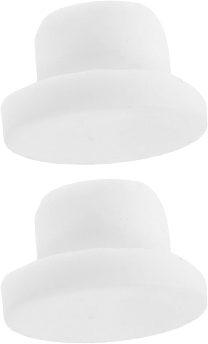 Vriezer Afvoerplug - Koelkast Dop - Voorkomt Verstoppingen - Universele Pasvorm - 2.4 cm - Wit