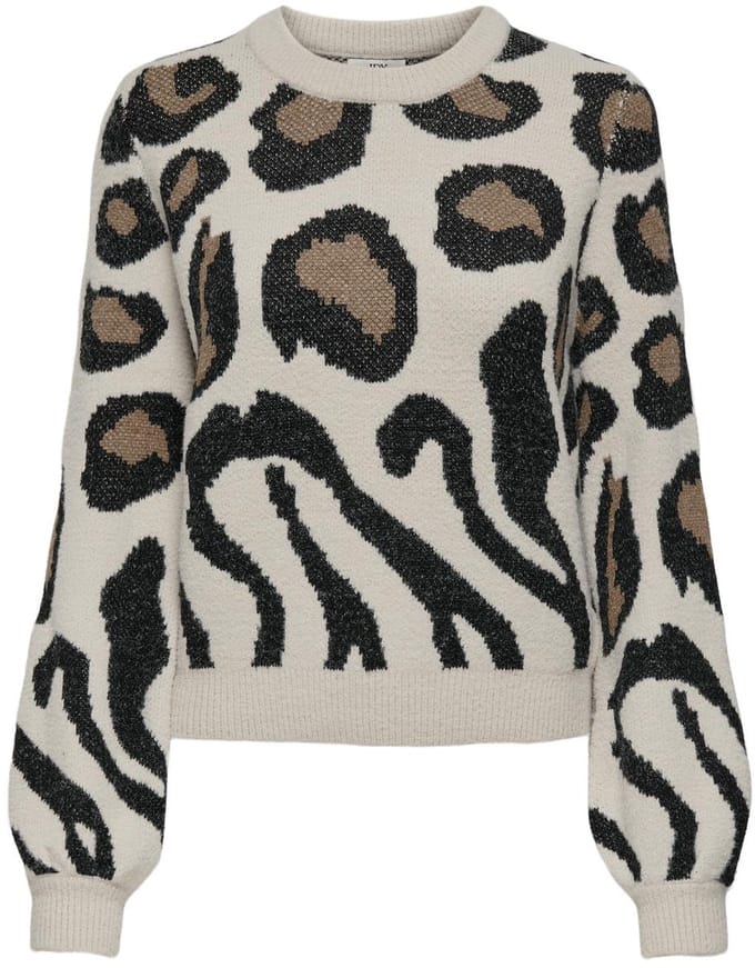 JDY - JDYLORRAINE ANIMAL L/S PULLOVER KNT Dames Trui