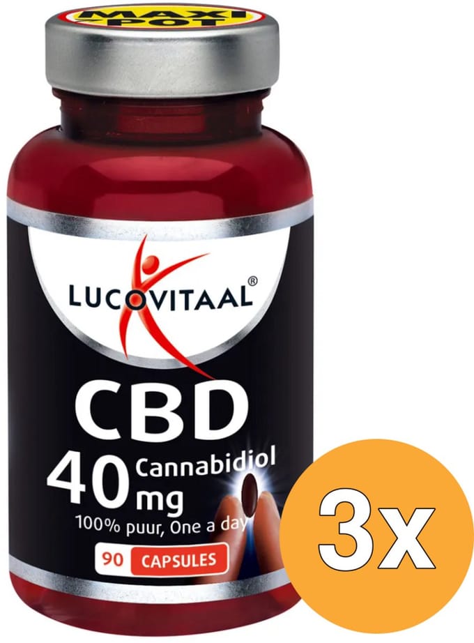 3x Lucovitaal CBD 40 mg (90 capsules)
