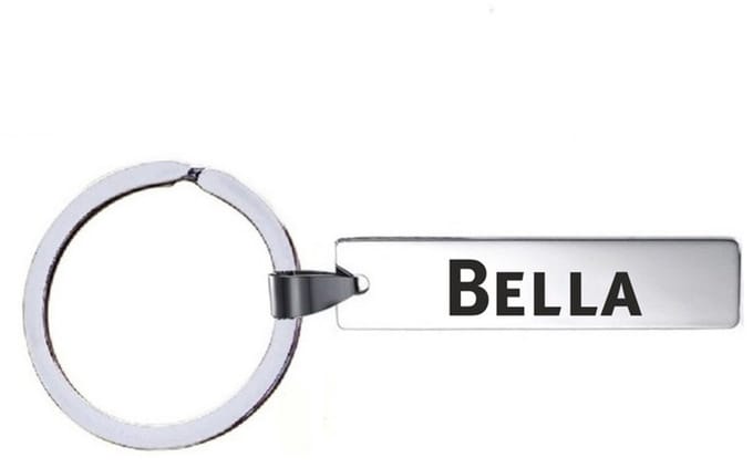 Sleutelhanger Met Naam - Bella - RVS