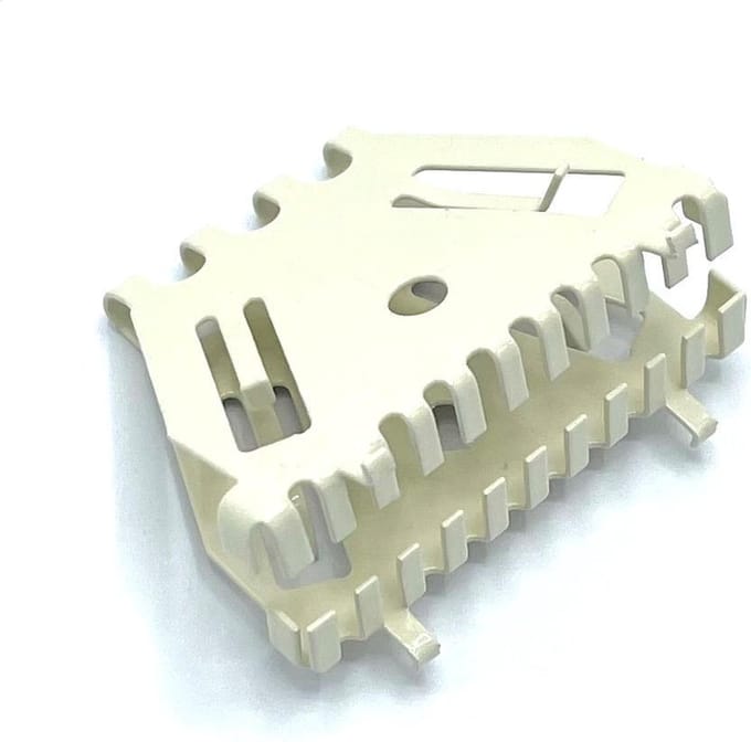 Bijenbekje stootvoegrooster 50mm - RAL 1013 Parel wit