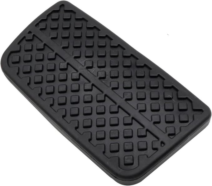 Pedaalrubber Set - Rem Koppeling Pad - Veilig Rijden - Antislip Deukontwerp - 10x5.3 cm - Zwart