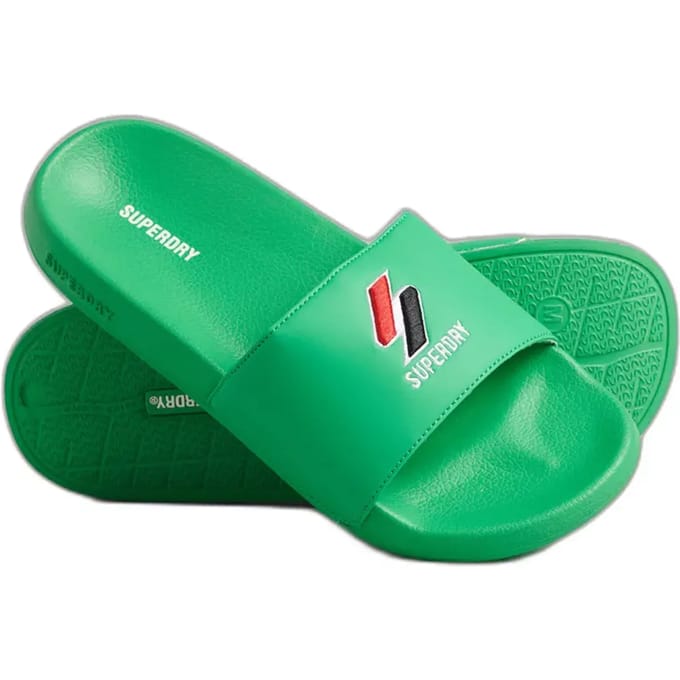 Superdry Code Essential Pool Slippers Groen EU 36-37 Vrouw