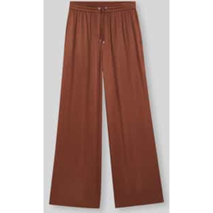 Wijde broek van pure viscose model 'Tavati 2'