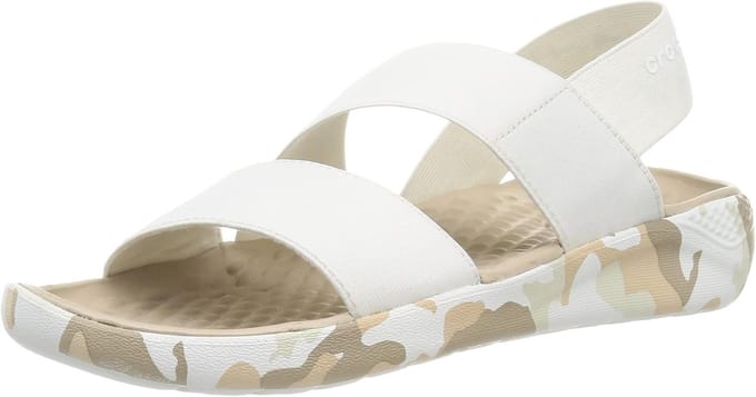 Crocs Literide Printed Camo Stretch Wit Maat 42/43 US 11