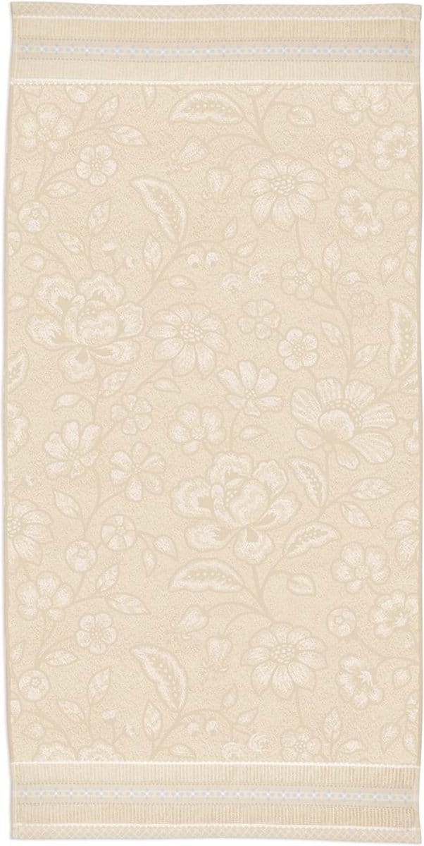 Pip Studio Jasmin Jacquard - Badlaken - 70x140 cm - Sand