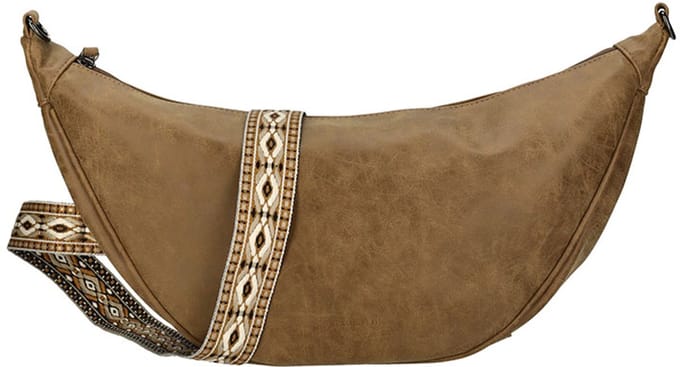 Enrico Benetti Moonbag Schoudertas Indy Camel