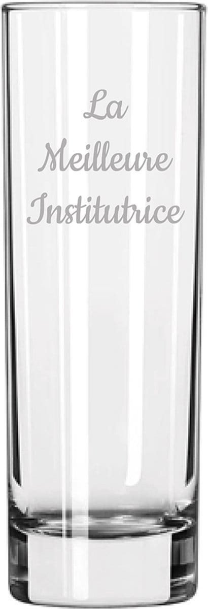 Longdrinkglas gegraveerd - 22cl - La Meilleure Institutrice