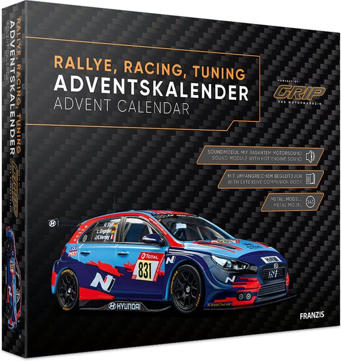 Franzis Adventskalender - 67192-9 Rallye - Racing - Tuning - Metalen Auto Modelbouwpakket - 1:43