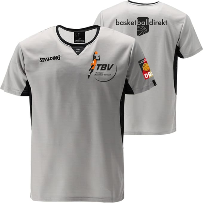 Spalding Offizielles Tbv Referee T-shirt Grijs