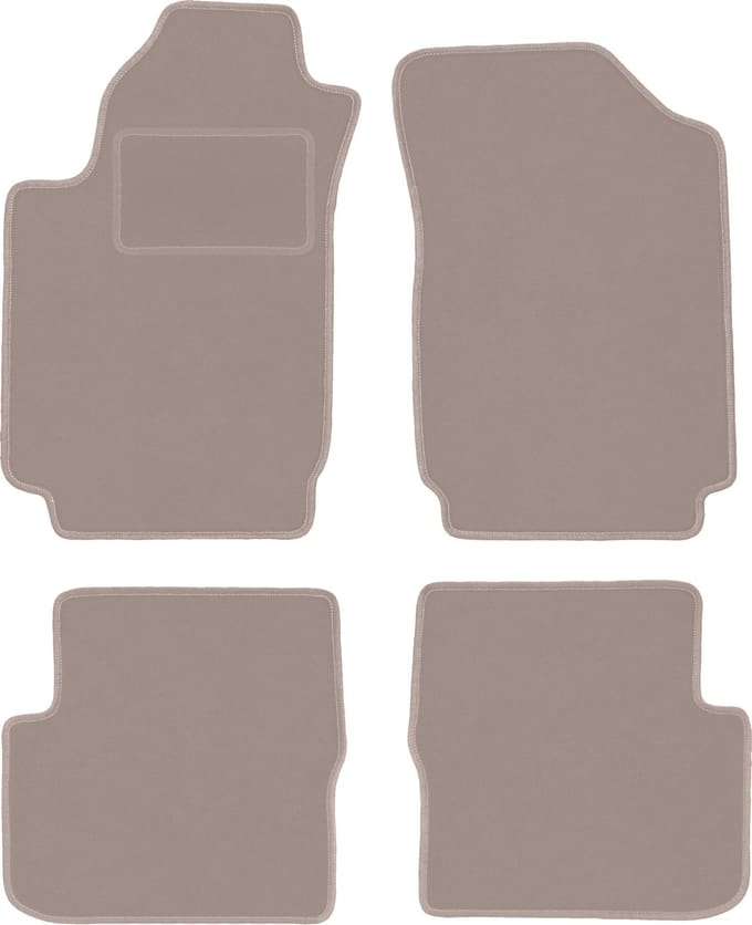 Beige velours vloermatten voor: Dodge Dart sedan (2012-2016)