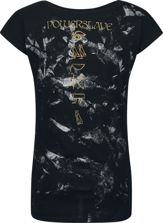 Iron Maiden T-shirt - Powerslave - L tot XXL - voor Vrouwen - charcoal