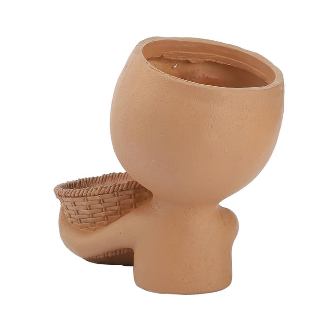 Mannequin Bloempot Hars Creatieve Dubbele Bloempot Gezicht Bloempot white