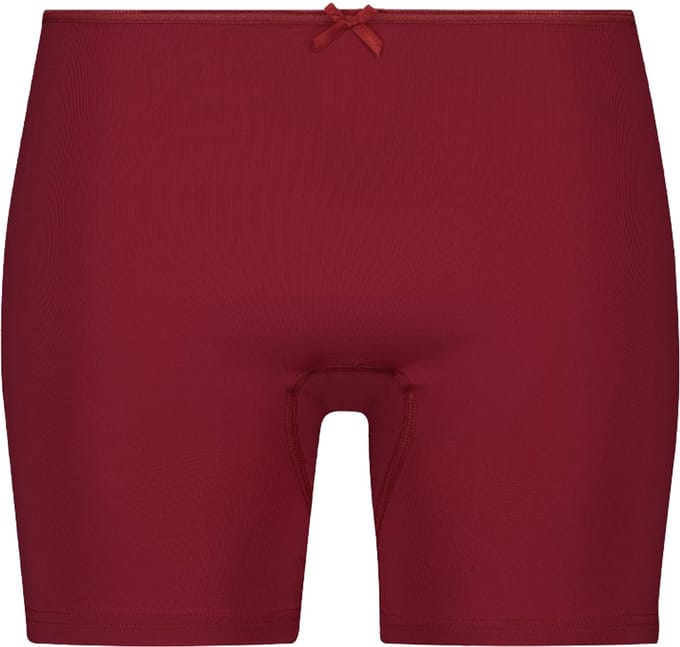 RJ Pure Color Dames Extra Lange Pijp Short Donkerrood S
