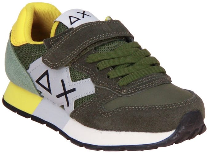 SUN68 Boy's Jaki Bicolour Kid Verde Salvia