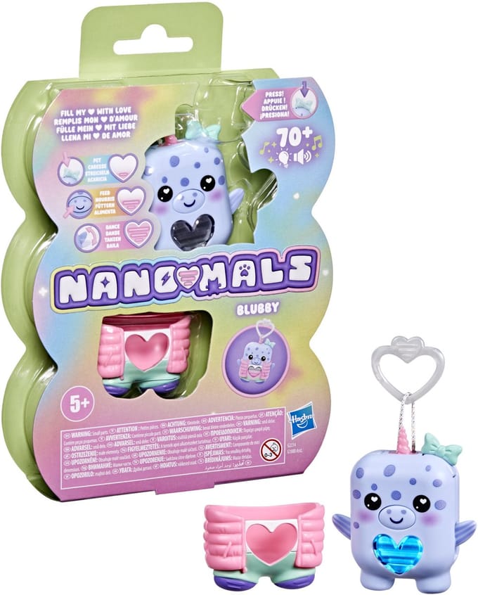 Hasbro Nanomals Blubby de Narwal.