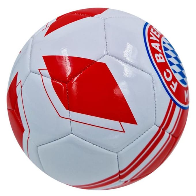 FC Bayern München bal rood/wit ?Squares? met logo?s Voetbal