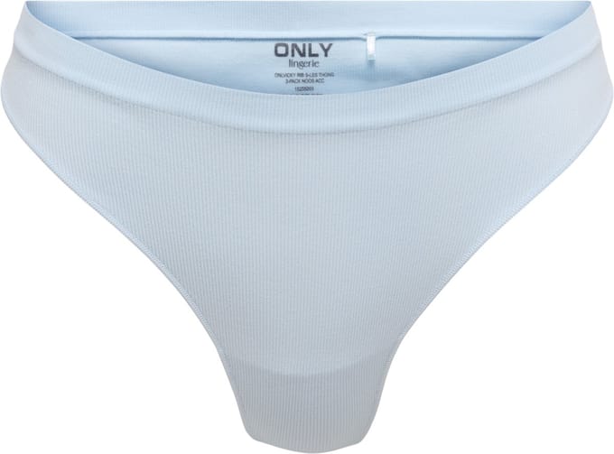 ONLY dames 3P microfiber strings vicky rib grijs