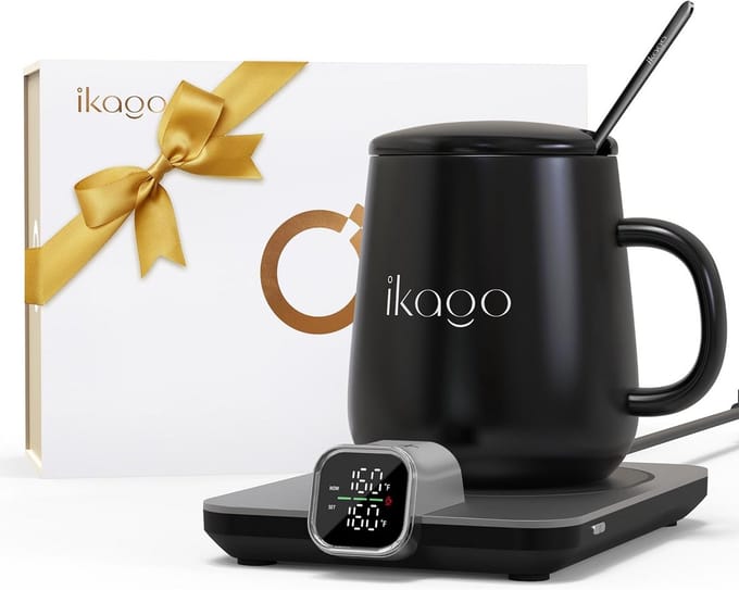 Smart Heating Coffee Mug Warmer Set - Elektrische Mokwarmer met Temperatuurregeling en Automatische Uitschakeling