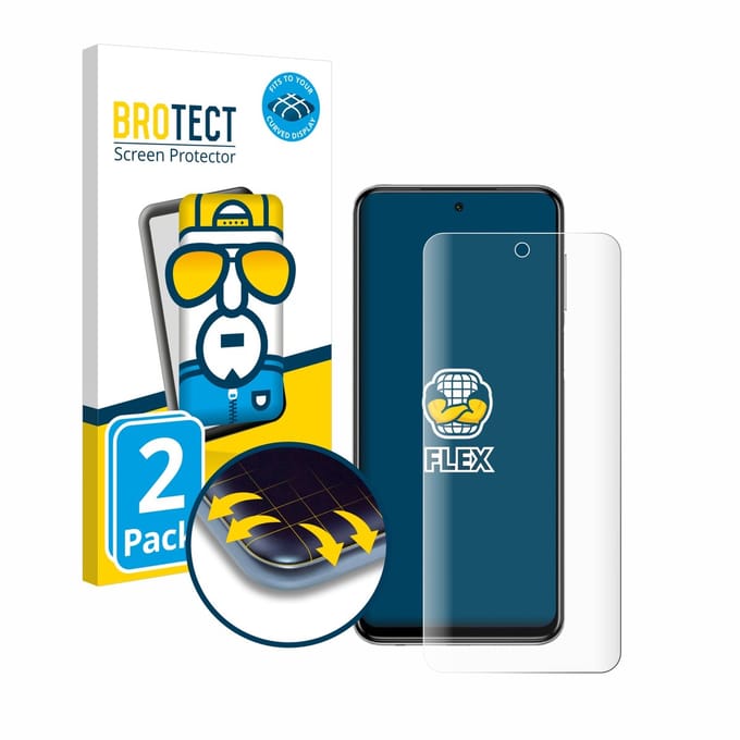 BROTECT - Screenprotector voor Xiaomi Redmi Note 9S / 9 Pro - Folie Beschermfolie transparant volledig dekking - 2 Stuks