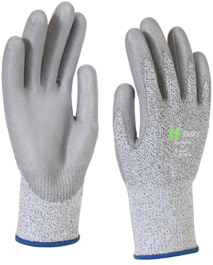 Radix CutMaster - Snijbestendige werkhandschoenen - PU Coating - Grey - M11 / XXL