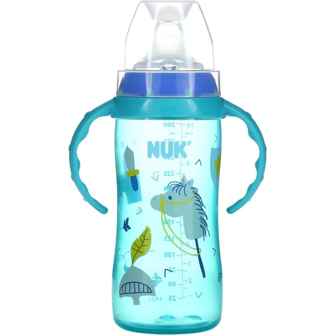 NUK, grote dagelijkse beker, 8 maanden en ouder, blauw, 1 stuks, 300 ml (10 oz) blue