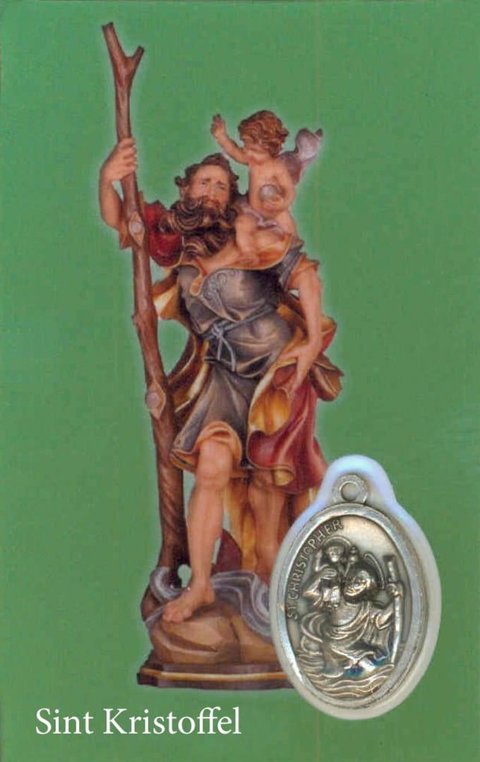 Gebedskaartje/medaille - St Kristoffel
