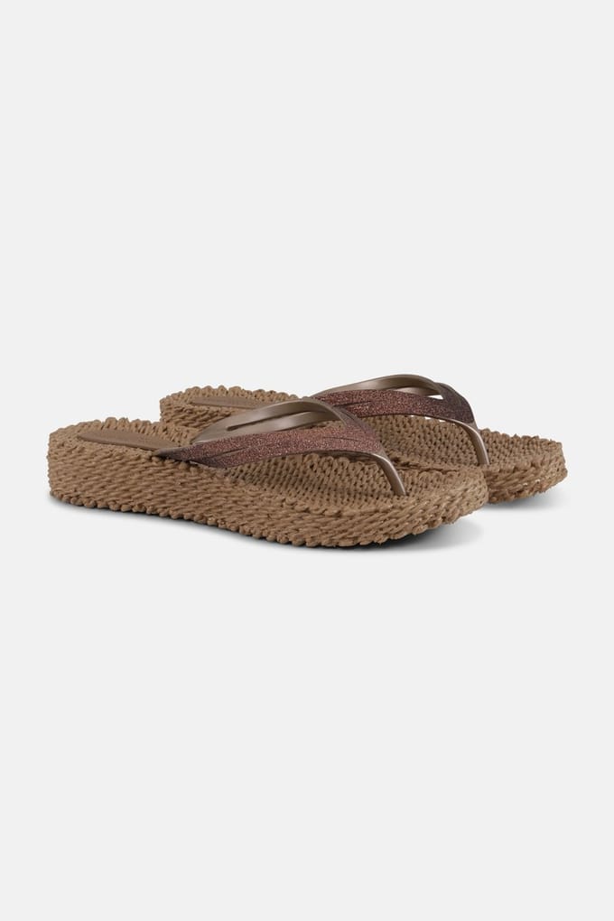 Gelaagde Sleehak Slippers Glitter Dames Ilse Jacobsen Hornbæk