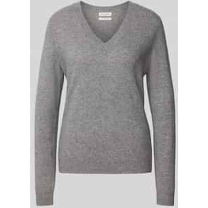 Gebreide pullover met V-hals