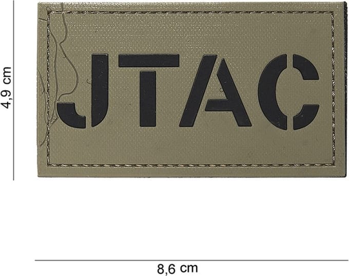 101 Inc Embleem 3D Pvc Jtac Coyote  16104