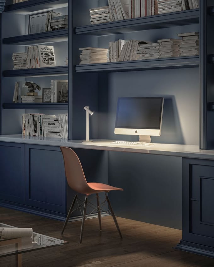 Sompex Tafellamp TUBO - Batterijlamp, wit