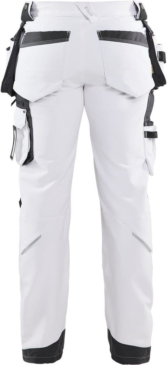 Blaklader Schildersbroek met 4-weg stretch 1079-1645 - Wit/Donkergrijs - D112