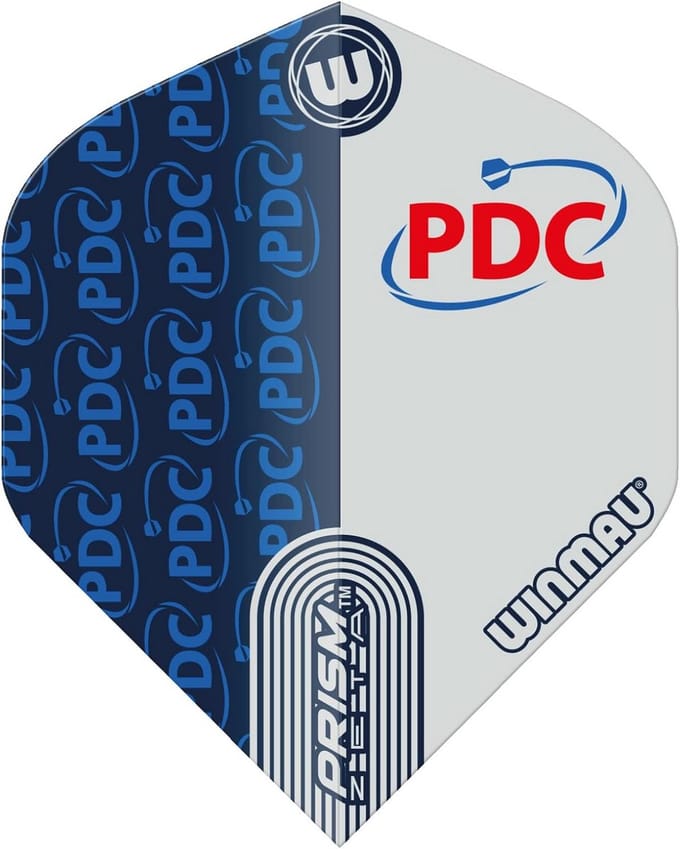 Dartvluchten Blauw Wit Standaard Set van 3 - Professionele Kwaliteit