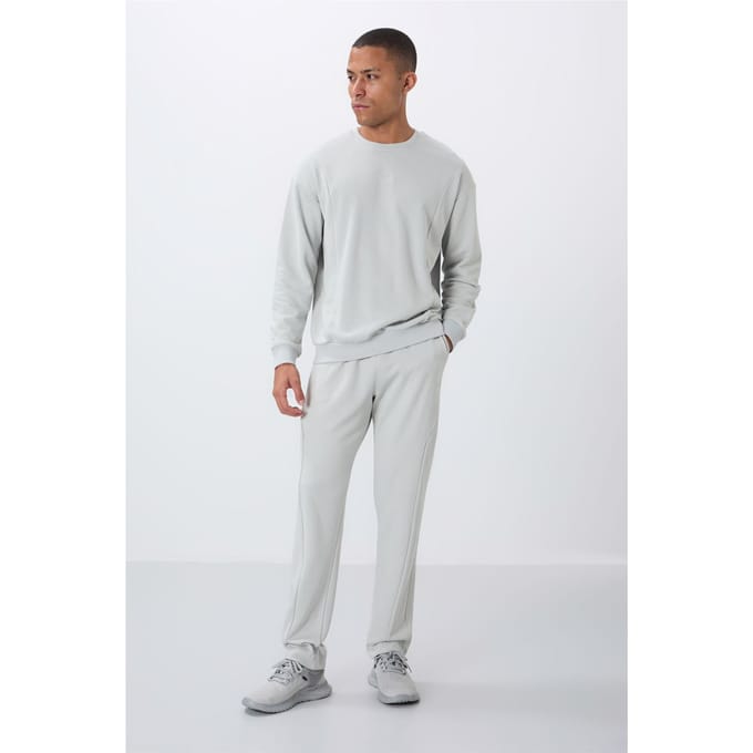 Heren Katoen-Polyester Fleece Sweatshirt en Broeken Set