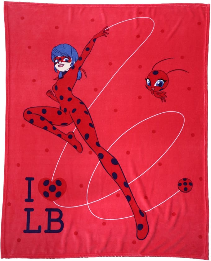 Miraculous Fleece Deken Premium, Jump - 125 x 150 cm - Polyester