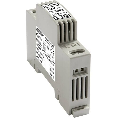 Comatec PSM1/12.12 DIN-rail netvoeding 12 V/DC 1 A 12 W Inhoud 1 stuk(s)