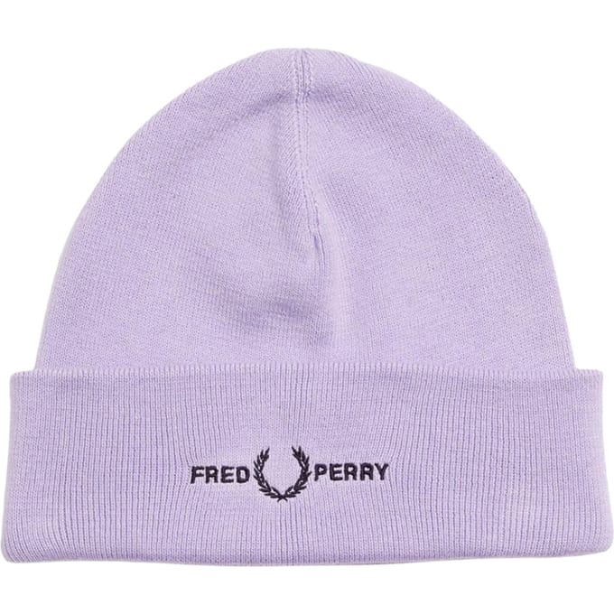Fred Perry grafisch logo Lila paarse muts