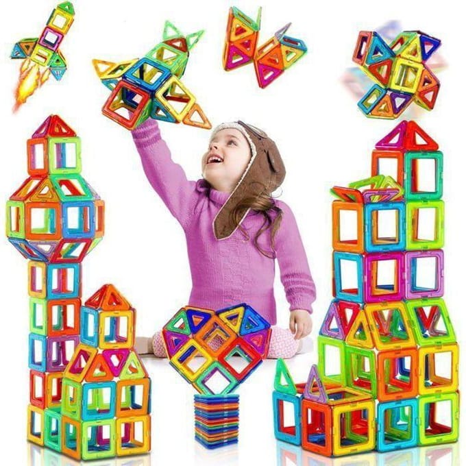 Bouwspeelgoed - GIGICIAL - 40 stuks - Magnetische blokken - 3-6 jaar - Unisex