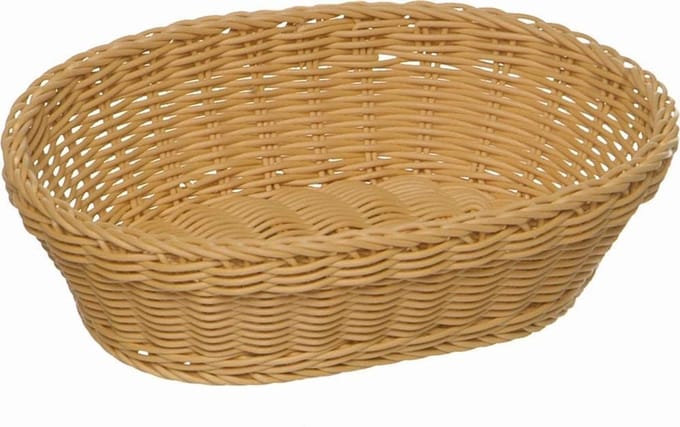 Buffetmand ovaal "profi line", 25x19xh6,5 cm, beige