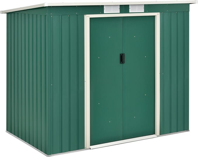 Metalen Tuinhuis - maat M - Donkergroen