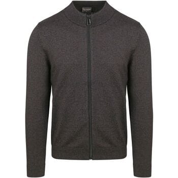 No Excess Cardigan 2 coloured melange dark grey